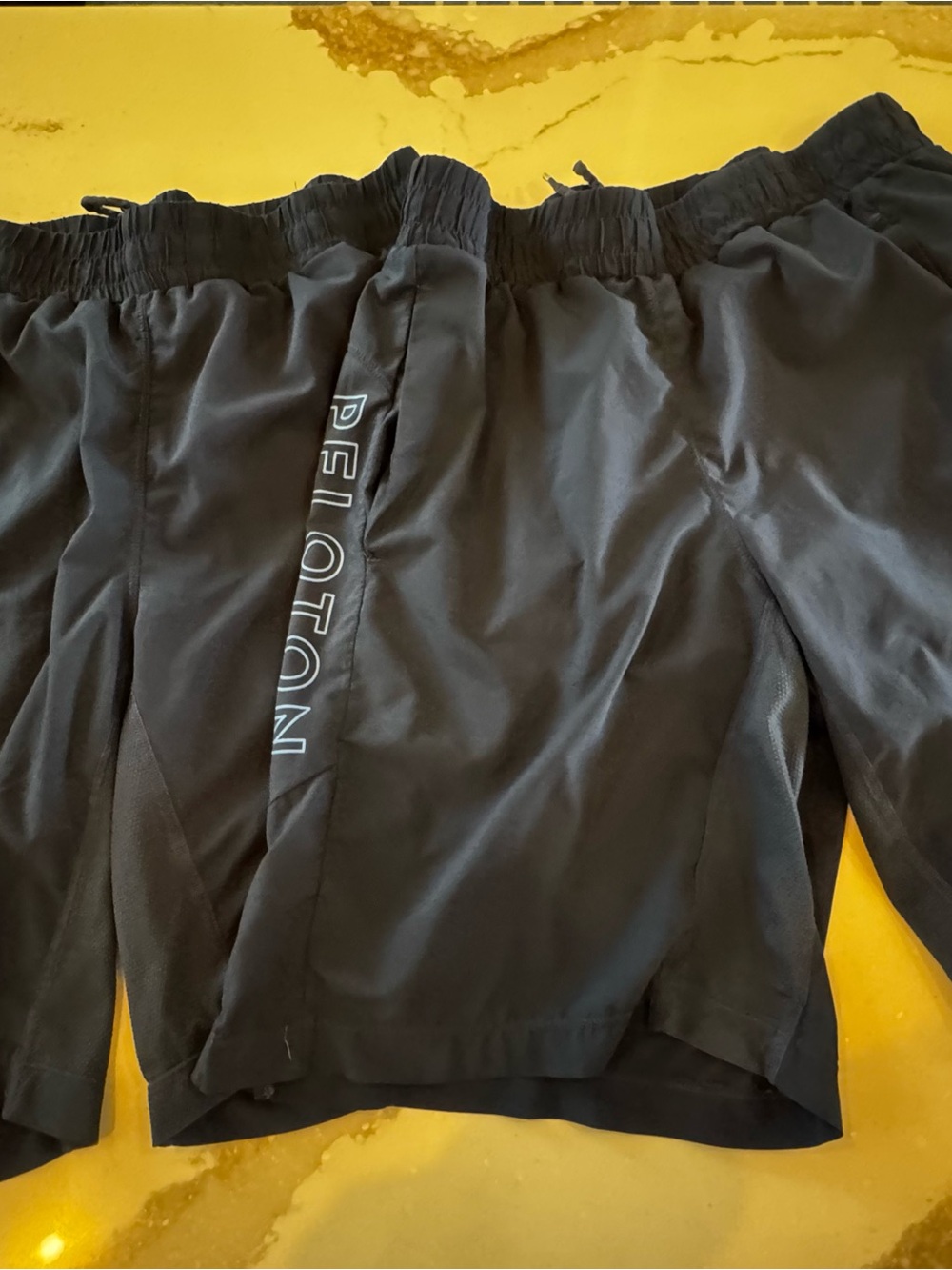 Peloton Black men’s  Athletic Shorts with Side Logo
